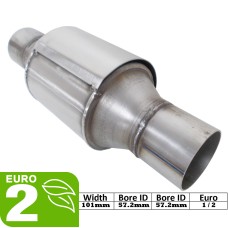 Round 101mm Petrol sports hiflow catalytic converter catalyst off road - MMA133E