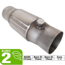 Round 101mm Petrol sports hiflow catalytic converter catalyst off road - MMA137