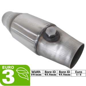 Round 101mm Diesel sports hiflow catalytic converter catalyst off road - MMA160