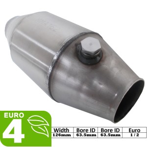 Round 126mm Diesel sports hiflow catalytic converter catalyst off road - MMA162